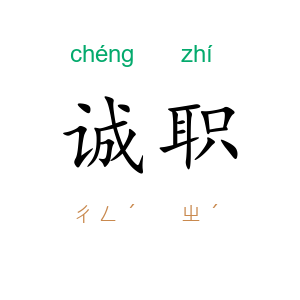 诚职