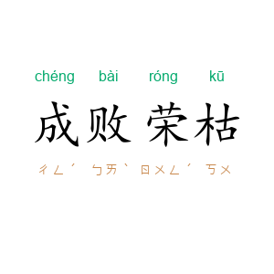 成败荣枯