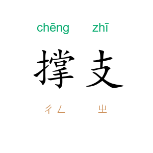 撑支