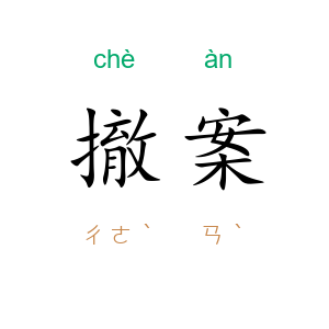 撤案