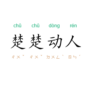 楚楚动人
