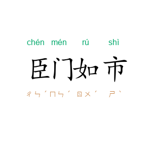 臣门如市