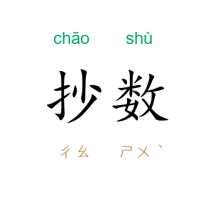 抄数