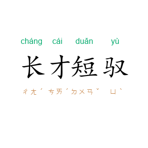 长才短驭