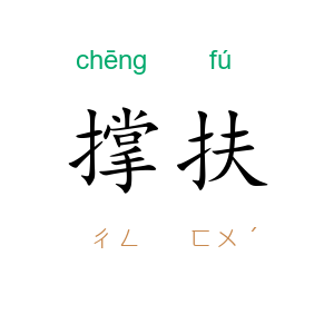 撑扶