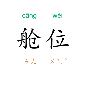 舱位
