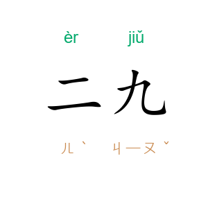 二九