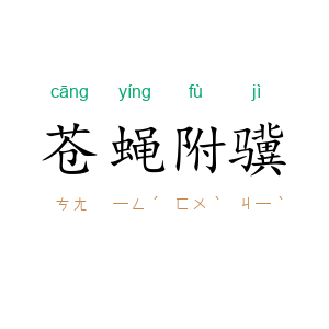 苍蝇附骥