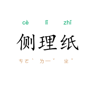 侧理纸
