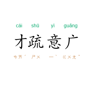 才疏意广