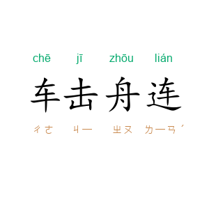 车击舟连
