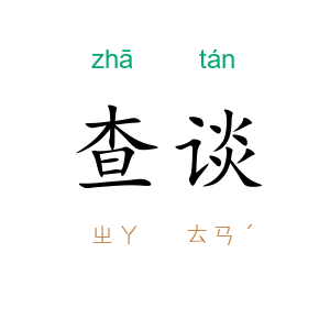 查谈