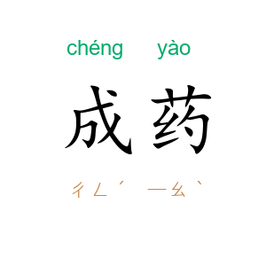 成药