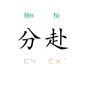 分赴