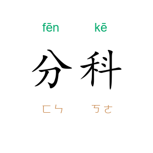 分科