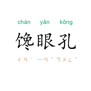 馋眼孔