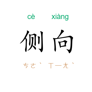 侧向