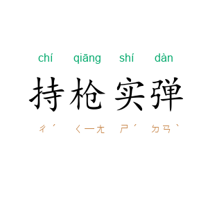 持枪实弹