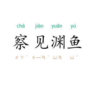 察见渊鱼