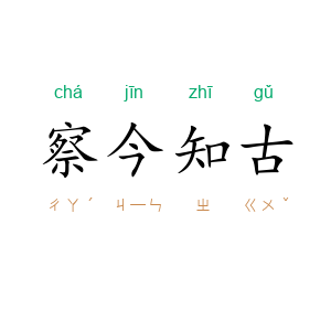 察今知古