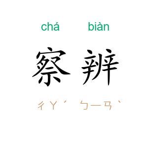 察辨