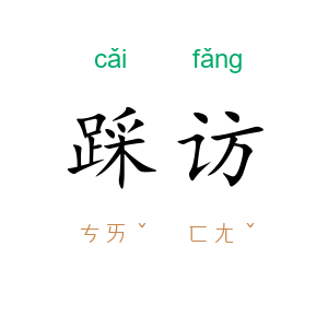 踩访