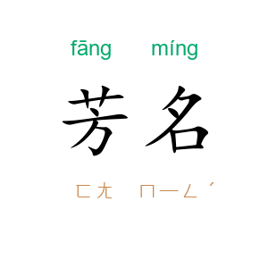 芳名