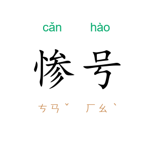 惨号