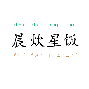晨炊星饭