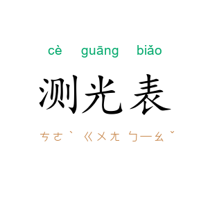 测光表