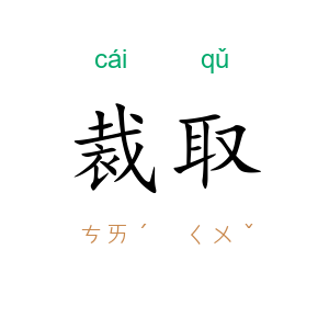 裁取