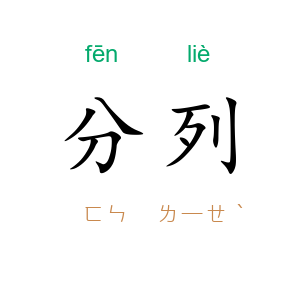 分列