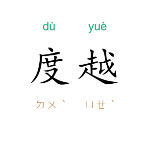 度越