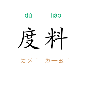 度料