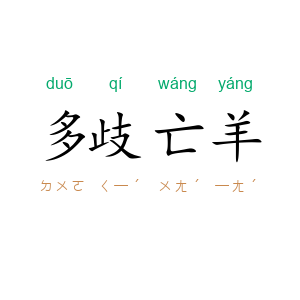 多歧亡羊