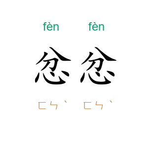 忿忿