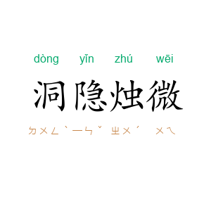 洞隐烛微