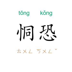 恫恐