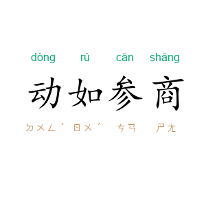 动如参商