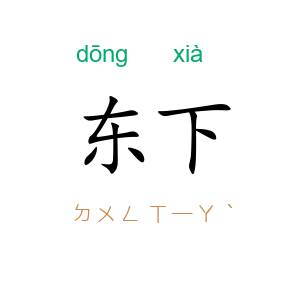 东下