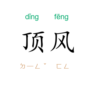 顶风