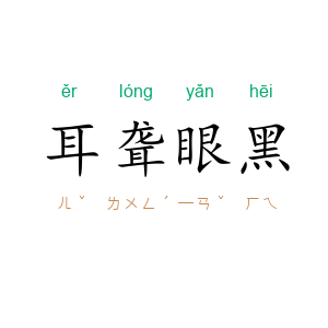 耳聋眼黑