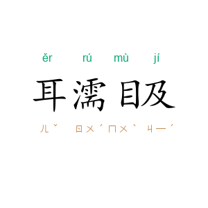 耳濡目及