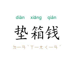 垫箱钱