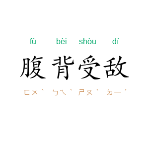 腹背受敌