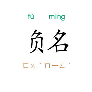 负名