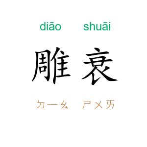 雕衰
