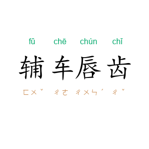 辅车唇齿