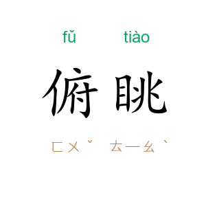 俯眺