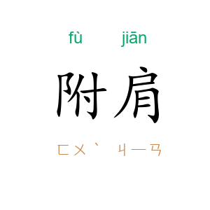 附肩